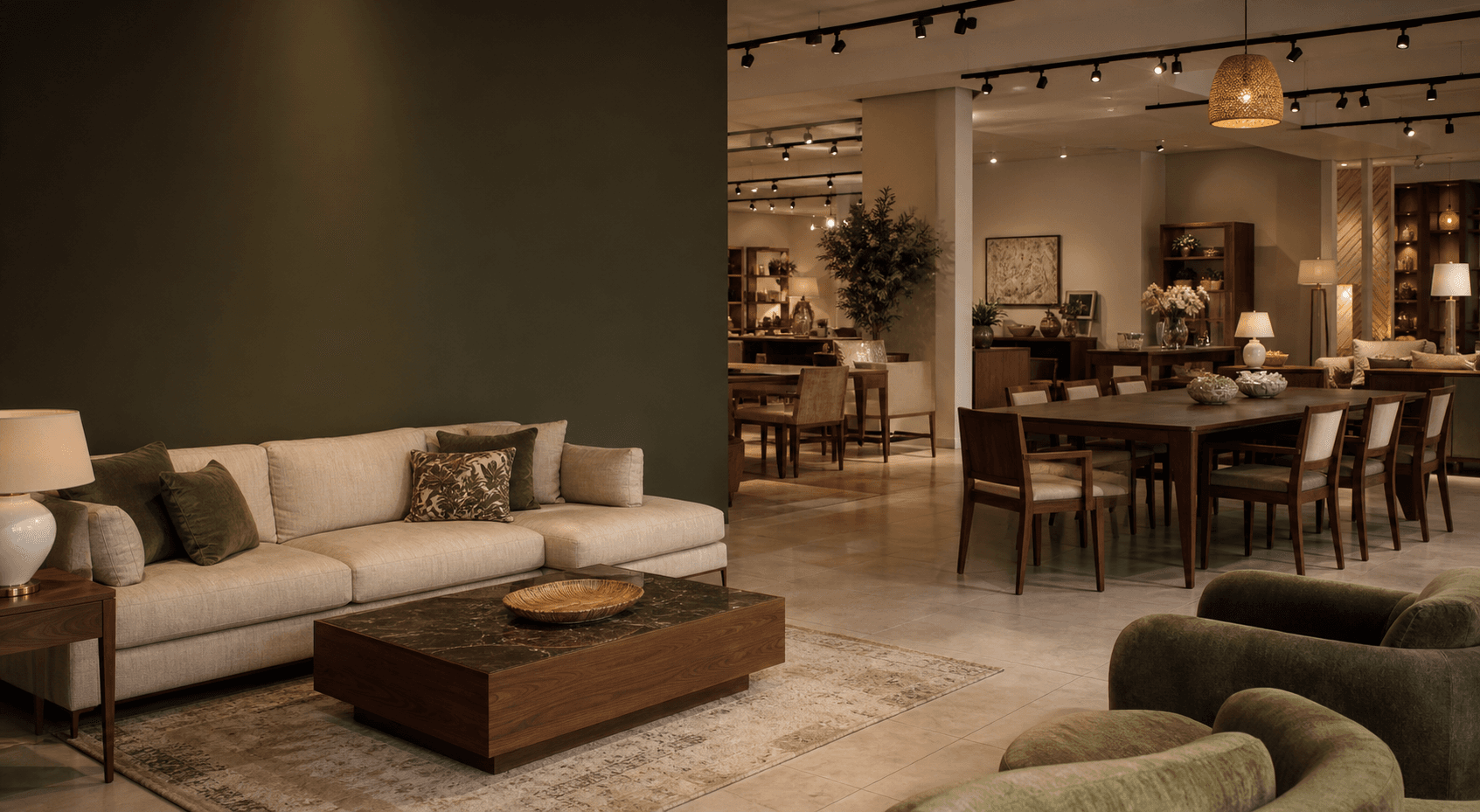 Premium furniture showroom interior